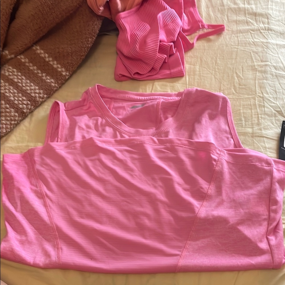 Avia Pink Muscle Tee for Women